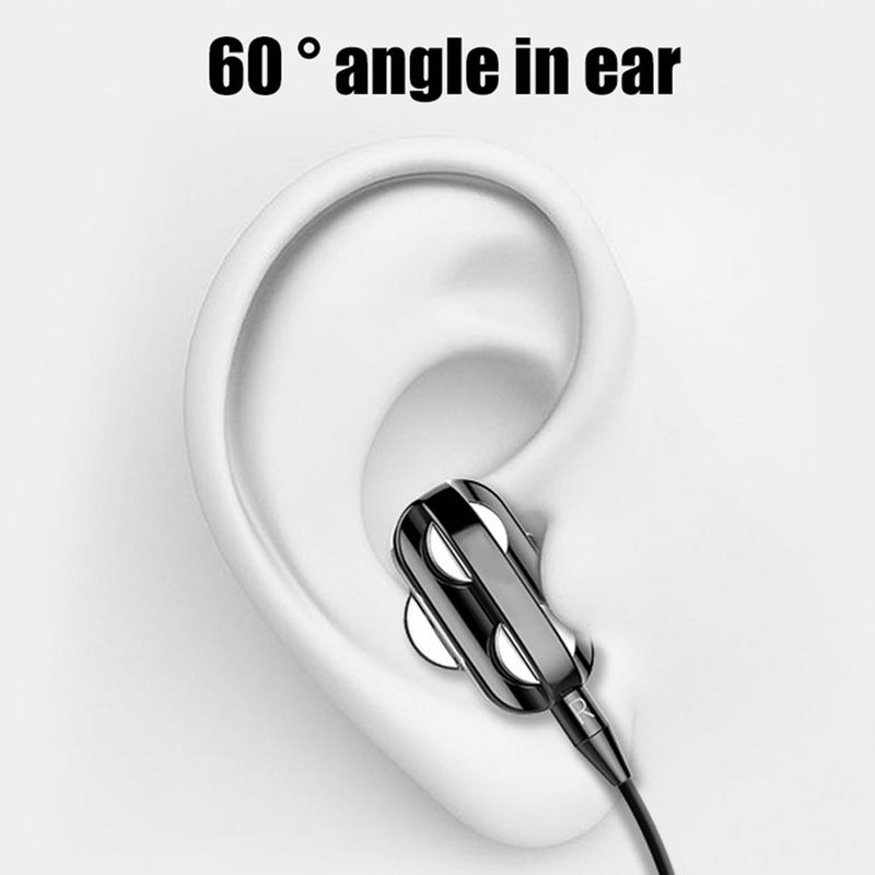 A4-Kopfhörer, klarer Klang, ergonomisches Design, In-Ear-Kopfhörer mit zwei beweglichen Spulen, kabelgebunden_voghion.com