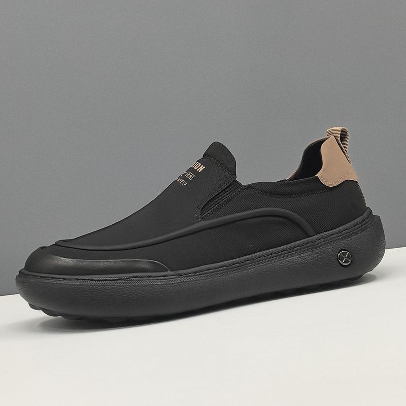 Schwarze Herren-Loafer von unschlagbarer Qualität, vielseitige Nischenschuhe für Herren mit einem Fuß, hochwertige Schuhe aus Eisseidenstoff_voghion.com