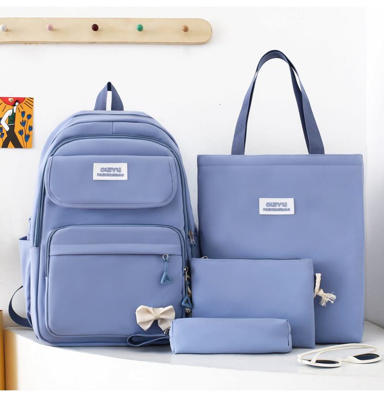 GUIYU Kids Backpack Set - Lightweight Nylon School Bag With Breathable Design, Spacious Compartments & Ergonomic Straps For Elementary Students_voghion.com