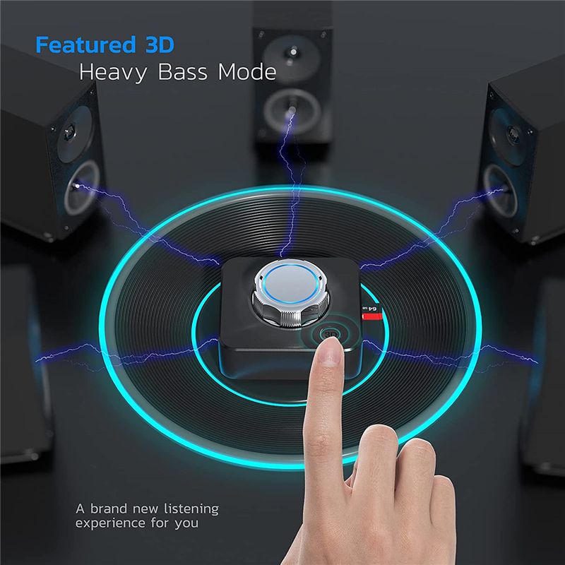 Bluetooth 5.0 prijemnik 3D stereo TF kartica RCA 3,5 mm AUX priključak bežični adapter za zvučnik pojačalo automobilski audio odašiljač automatsko uključivanje_voghion.com