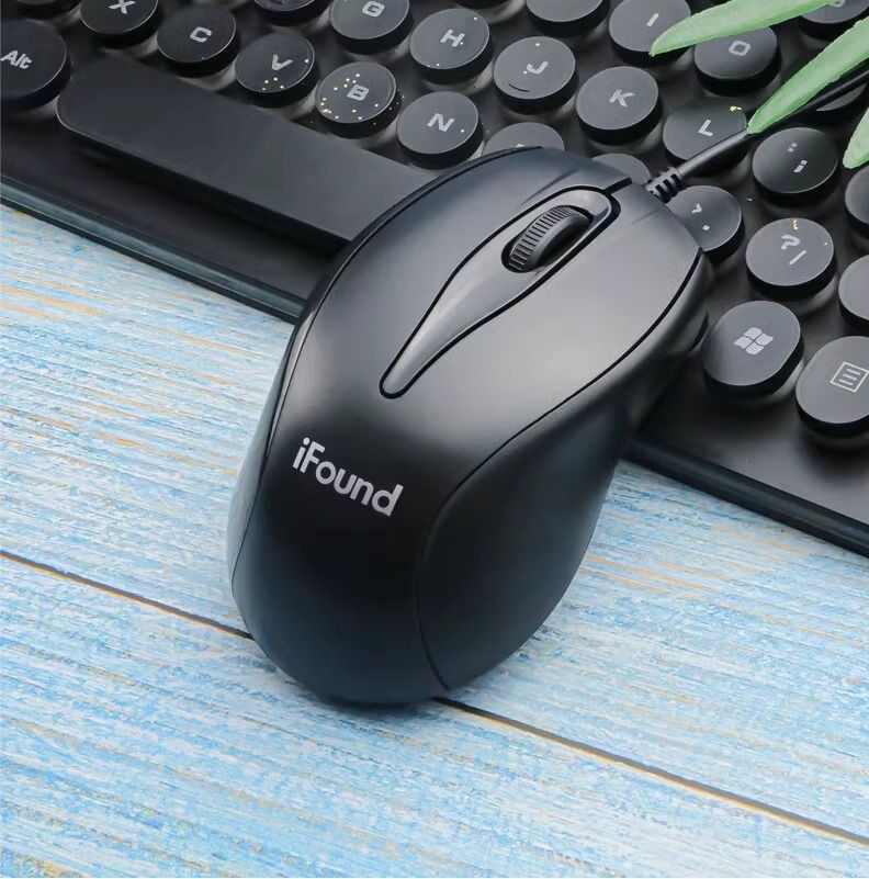 Ifound (Founder Technology) F370 Mouse cablato per ufficio, notebook, desktop, computer tutto in uno, neutro_voghion.com