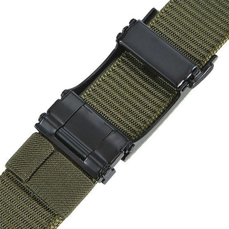 HOT Outdoor Elastic Casual Breathable Alloy Buckle Tactical Waistbelt Nylon Belt_voghion.com