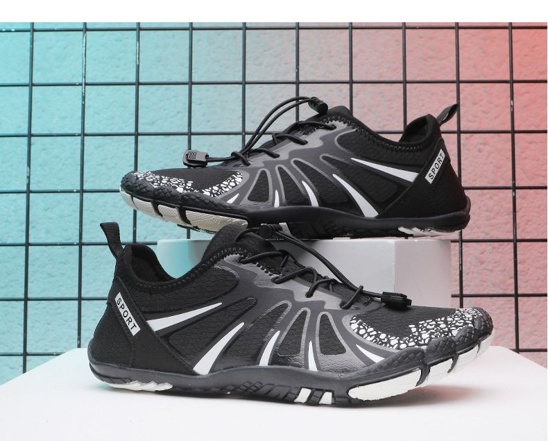 Scarpe da acqua unisex ad asciugatura rapida per trail running ed escursionismo - Suola in gomma antiscivolo con tomaia in mesh traspirante | Intersuola in EVA leggera_voghion.com