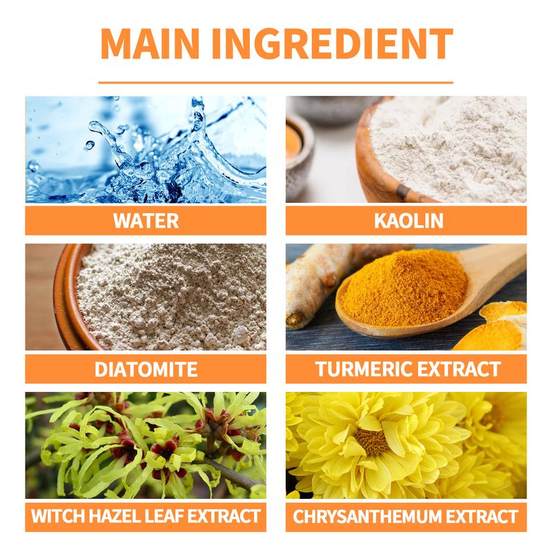 EELHOE Ginger Yellow Mud Stick Mouth Closing, Acne Solid Removing, Facial Mask For Pore Shrinking And Deep Cleaning_voghion.com