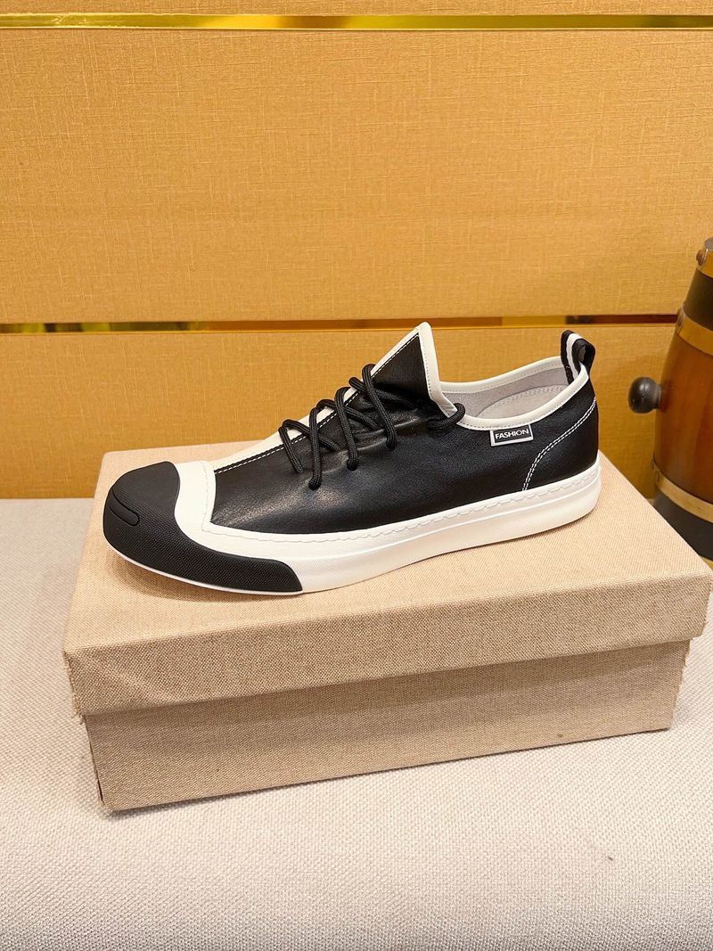 Scarpe da ginnastica classiche casual con lacci in vera pelle da uomo europee alla moda_voghion.com