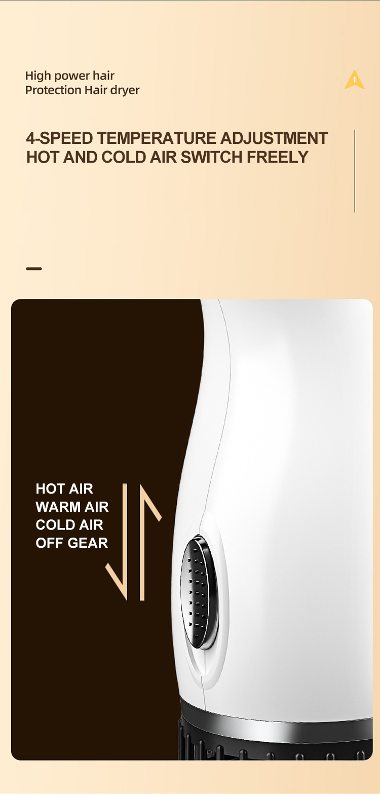 Nuovo stand-up desktop appeso a parete 1200 W forte potenza asciuga rapidamente salone di ioni negativi asciugacapelli senza maniglia_voghion.com