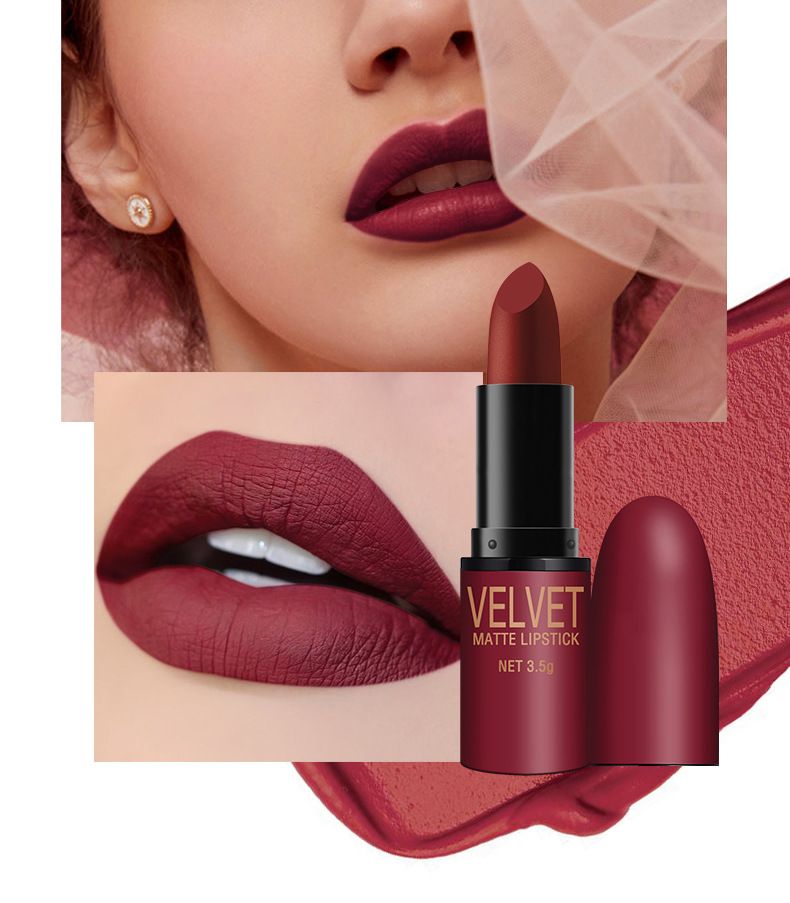 Matte Lipstick Set - 6 Velvet Bullet Lipsticks Gift Box, Long-Lasting & Highly Pigmented, Cruelty-Free & Vegan, Trendy Shades For All Skin Tones_voghion.com