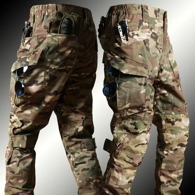 Traje táctico de rana para hombre, ropa Airsoft, Paintball militar, conjuntos de 2 piezas, camisas de asalto SWAT, policía de fuerzas especiales_voghion.com