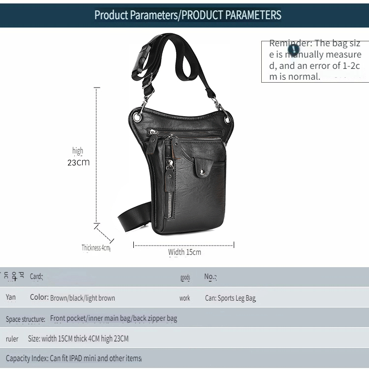 Taktische Beintasche für den Außenbereich, mehrschichtige, verschleißfeste Angeltasche, modische Brusttasche für Herren, Sport-Gürteltasche._voghion.com