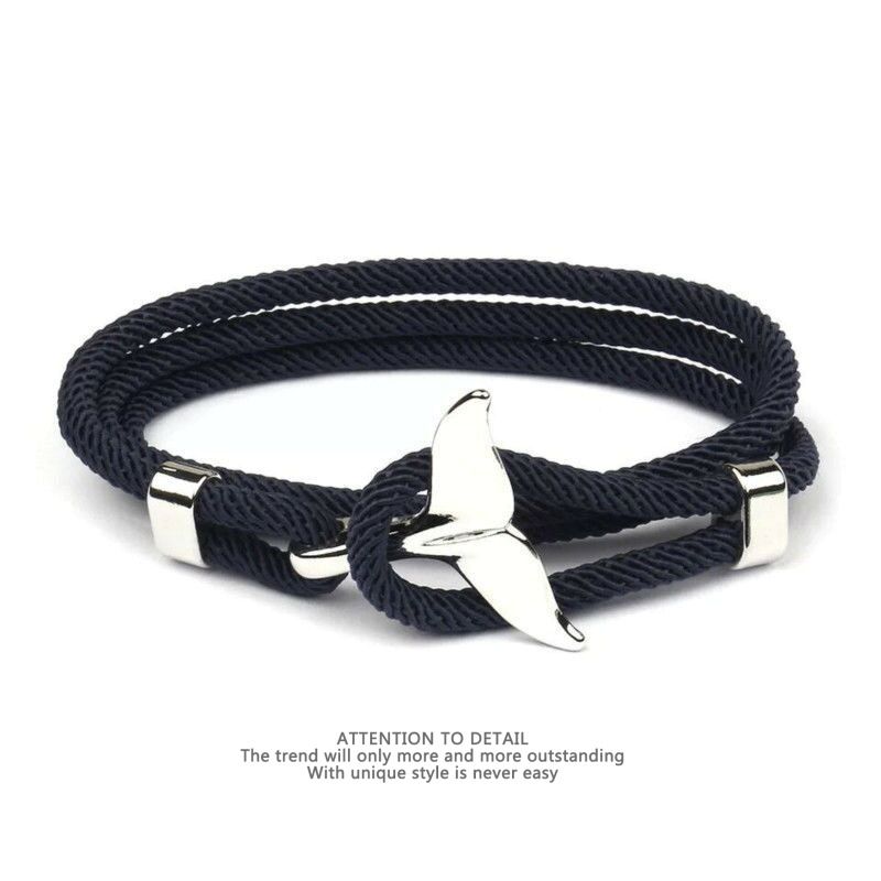 Minimalist Style INS Niche Design Whale Tail For Men And Women Couple Bracelet Woven Red Rope Simple Trend_voghion.com