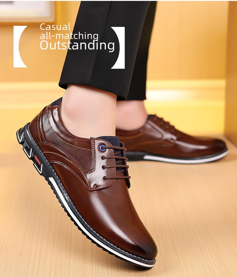 Mildon 9901 cross-border men's leather shoes men's large size 38-48 work Fashion OPP bag packaging without shoe box_voghion.com