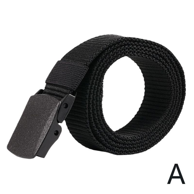 HOT Braided Nylon Canvas Outdoor Hunting Tactical Braid Belts For Men Women Jeans Solid Color Trouser Belt Adjustable Waist_voghion.com