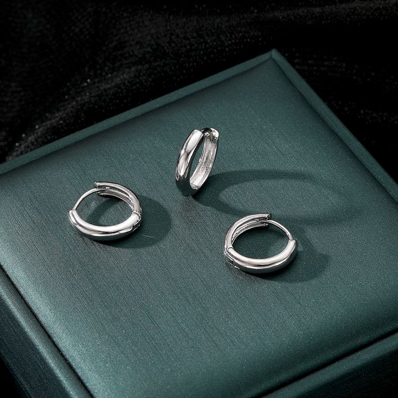 GEOMETRIC TRIO - Alloy Hoop Earrings Set (High-End Minimalist Jewelry, Retro Personality Design)_voghion.com