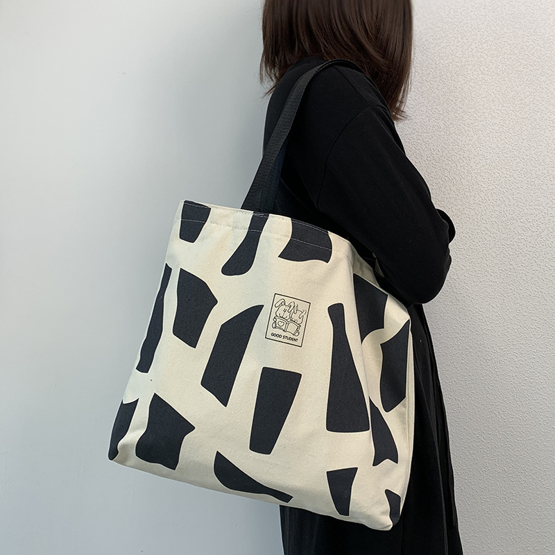 Tela da donna monospalla per lezione, outfit da studentessa universitaria, stile coreano Instagram con cerniera, design artistico,_voghion.com