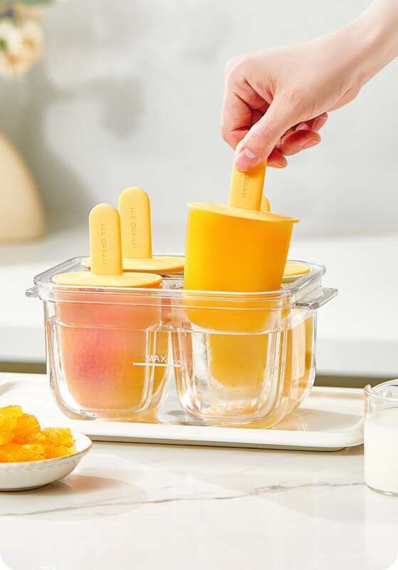 Sweet Qin Homemade Mold Double-layer Sandwich Silicone Easy Demolding DIY Ice Cream Popsicle Grinding Tool_voghion.com