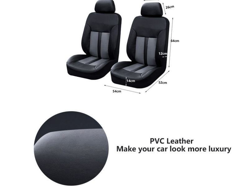 New hot selling car seat cover chair cover cushion full PVC material multi color four seasons universal wholesale_voghion.com