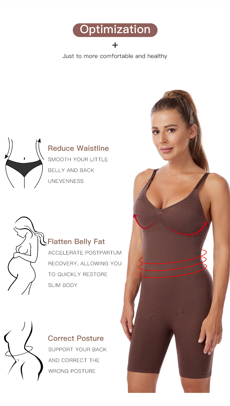 Damen Body Shapewear Taillenkompressionskorsett Postpartale Korsett_voghion.com