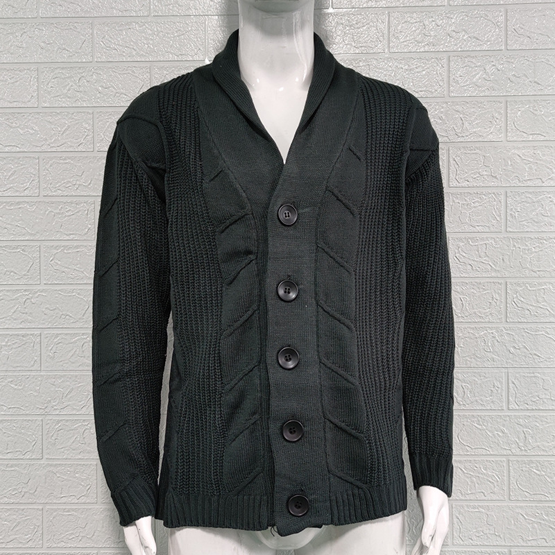 Herrtröja Cardigan herr höst och vinter tröja tröja kappa_voghion.com