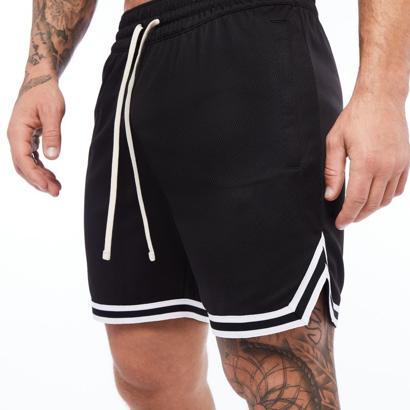 Men's Clothing Plus Size Men's Casual Pants Summer New Sports Breathable Mesh Quick Drying Basketball Pants Solid Color Shorts_voghion.com