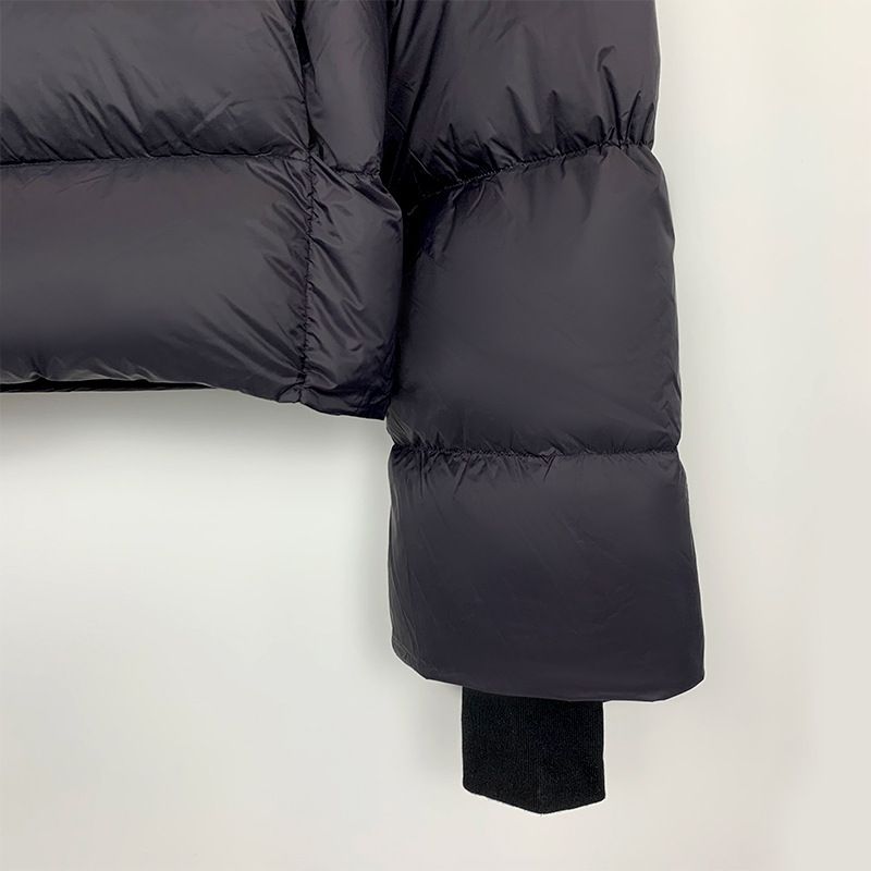 Men's Clothing Dark Style Shark Head Masked Zipper Warm Regular Down Jacket Black, 650 Fill Power Duck Down, Mid-Length Hooded Coat For Urban Commute_voghion.com