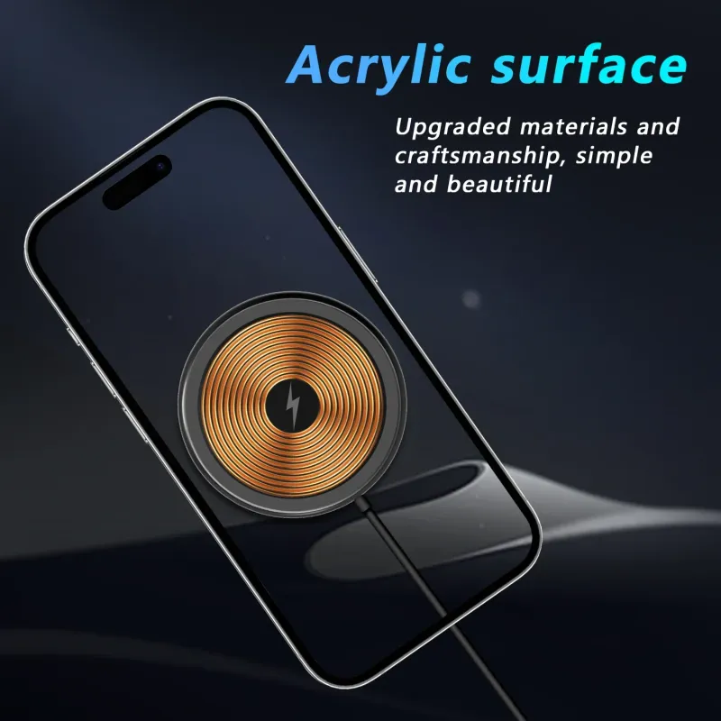 30W Magnetic Wireless Charger Pad For IPhone 15 14 13 12 11 Pro Max Mini Desktop Chargers USB A PD Magnetic Fast Charging_voghion.com