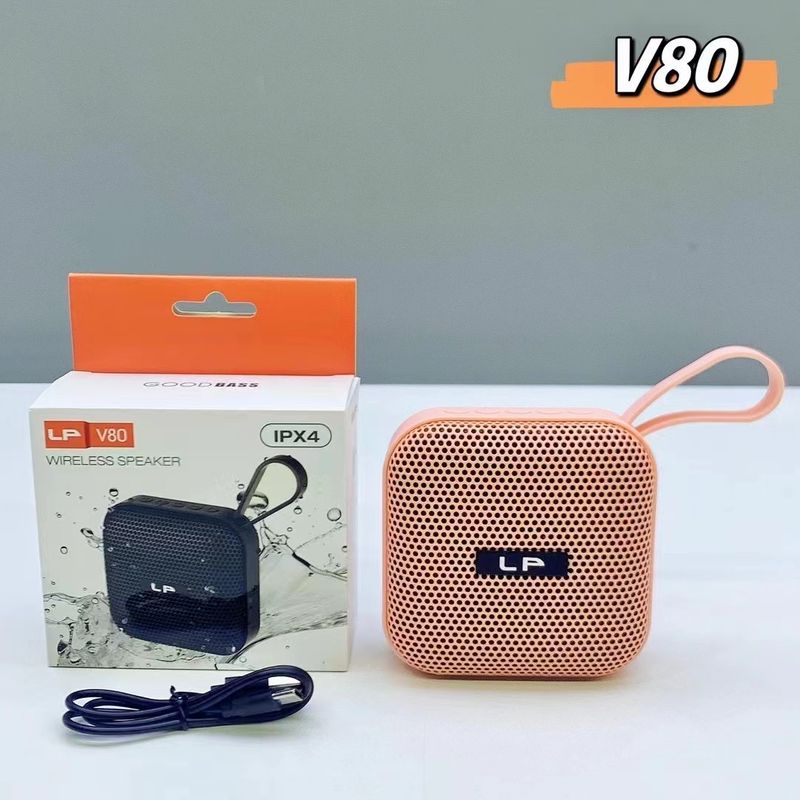 Nieuwe LP-V80 Bluetooth-luidspreker, draagbare radiokaartinvoeging, waterdichte subwoofer voor buiten, geschenkluidspreker_voghion.com