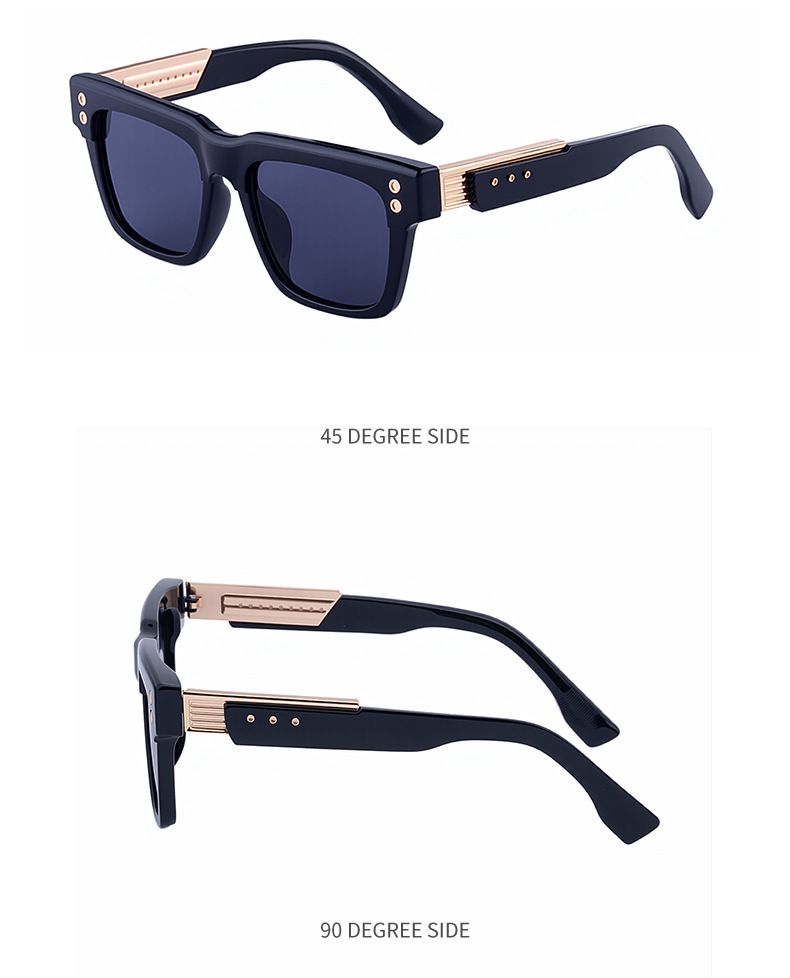 New Fashion Square Frame Sunglasses For Men Retro High End Sunglasses For Men Shades_voghion.com