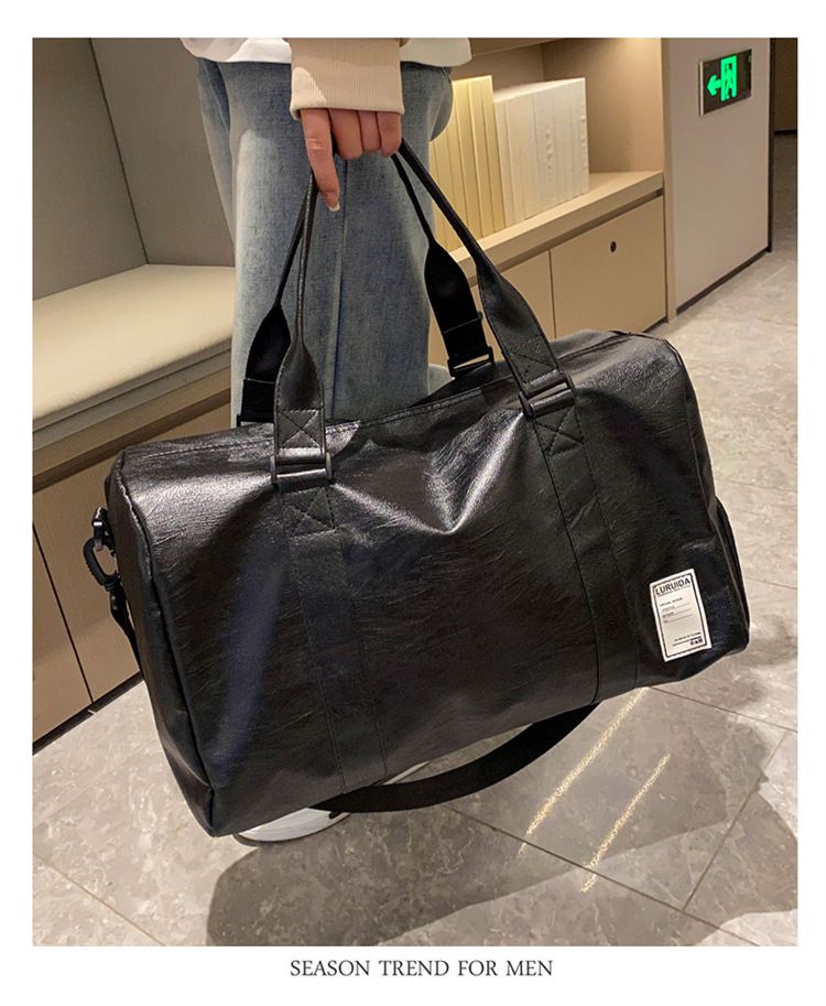 Fitness-Tasche mit großem Fassungsvermögen, Freizeitsport, tragbare Fitness-Textur, wasserdicht, Reisetasche für kurze Strecken_voghion.com