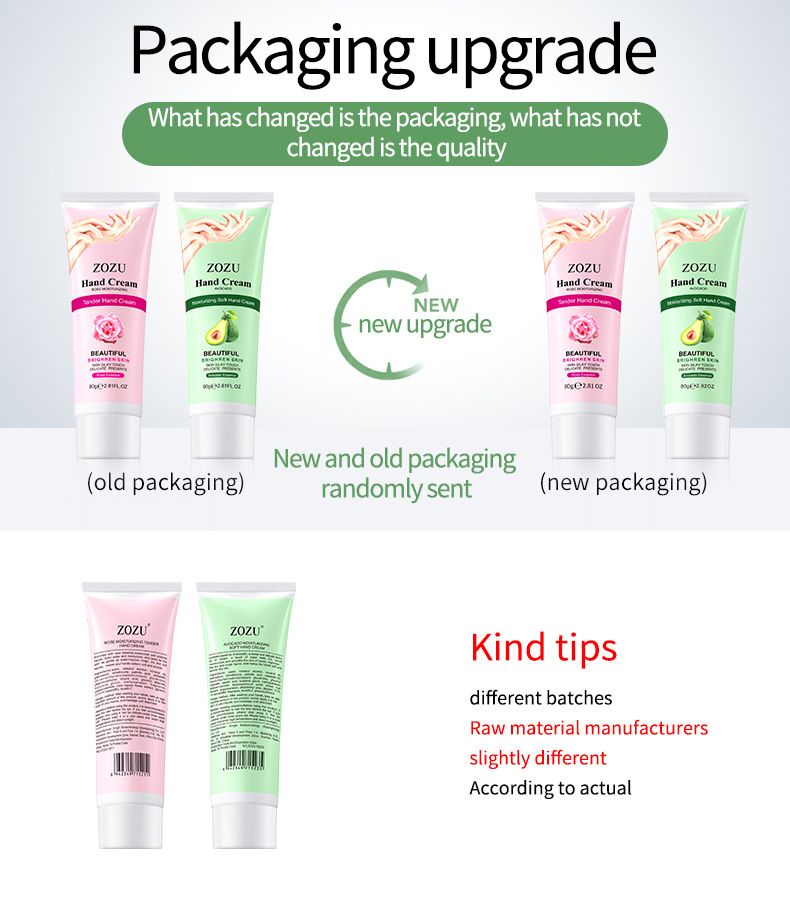 ZOZU Avocado Moisturizing And Softening Hand Cream 80g Moisturizing Moisturizing Anti-Cracking Hand Cream_voghion.com