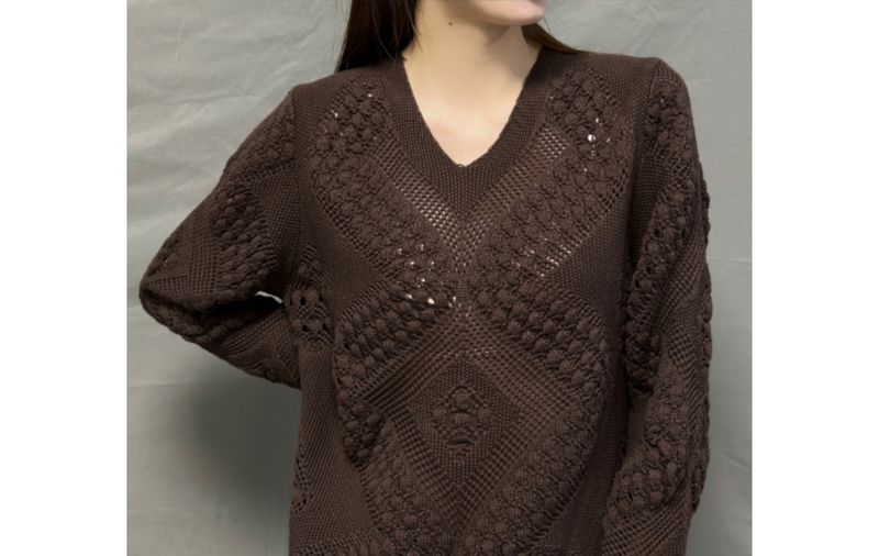 Maglione casual elegante da donna, nuovo maglione lavorato a maglia con scollo a V e maniche lunghe, primavera e autunno_voghion.com