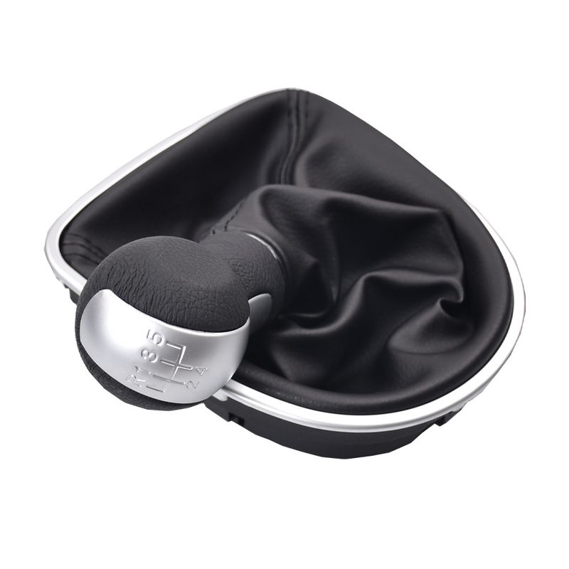 Car Gear Stick Shift Knob With Leather Boot 5 6 Speed For Seat Altea 2004 2005 2006 2007 2008 2009 2010 2011 2012 Leon_voghion.com