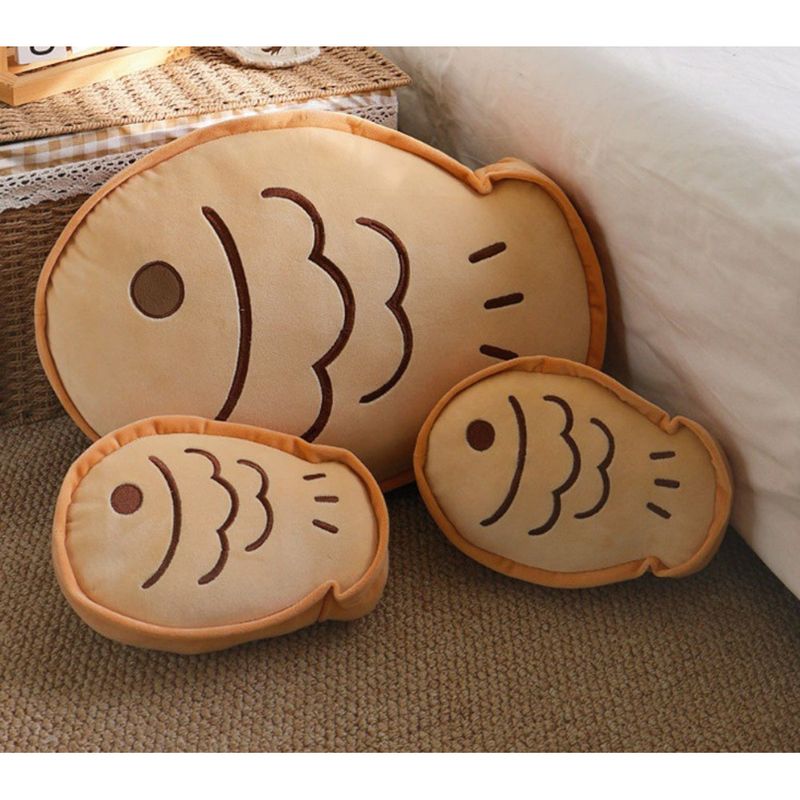 Creative Cartoon Cute Taiko Fish Plush Home Decoration Sofa Cushion Pillow_voghion.com