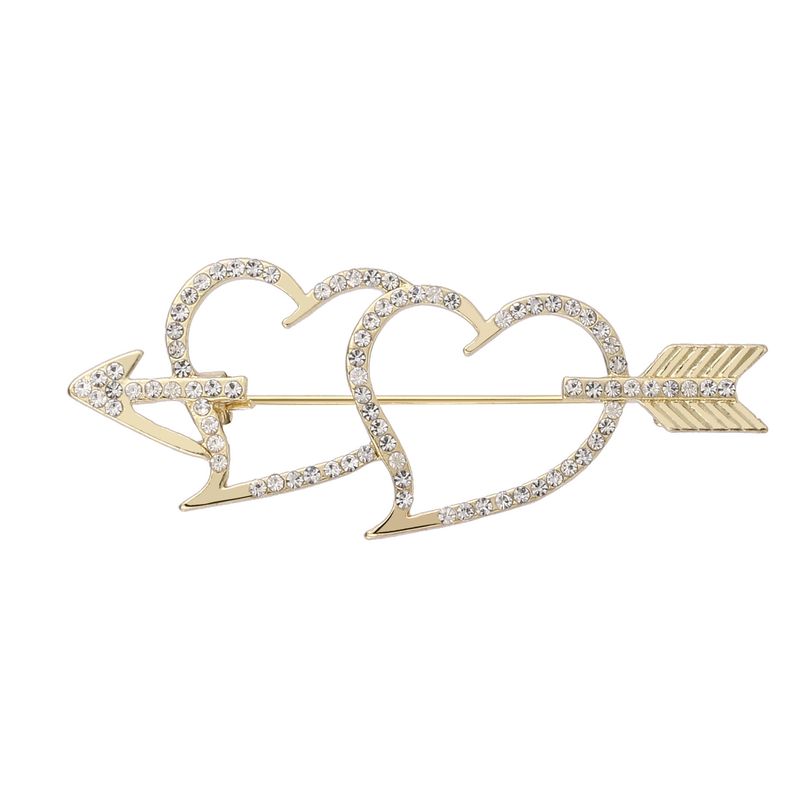 Spilla d'amore per donna Corsage anti-esposizione Una freccia nel cuore Fibbia semplice Regalo di San Valentino Accessori da cuore a cuore_voghion.com