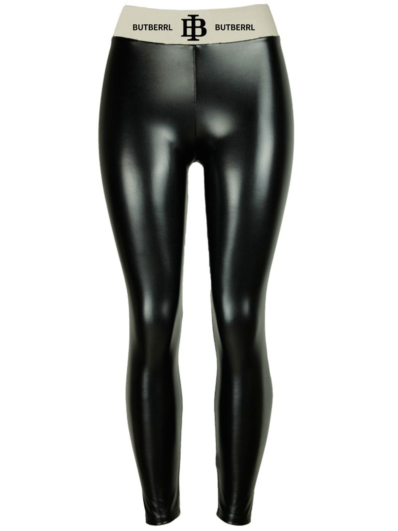 Damkläder Stora storlekar Tryckta bokstäver Läderbyxor för kvinnor Sexiga tajta PU-läderbyxor Pennbyxor Dambyxor Bottoming_voghion.com