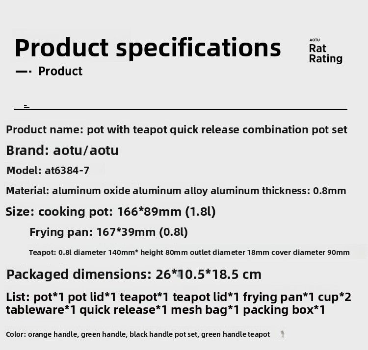 Forniture Set di pentole da campeggio con colorate pentole portatili da esterno con gancio rapido in saldo per 2-3 persone_voghion.com