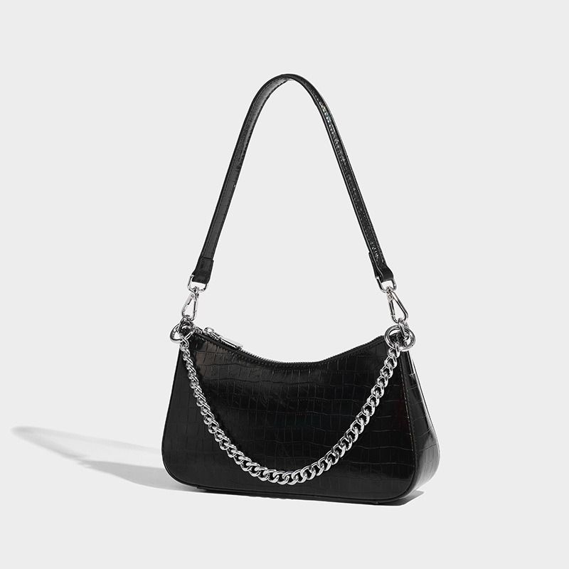 Hochwertige Schulter Mode Kette Unterarm Damen Tasche Casual Hundred Personalisierte Pendler_voghion.com