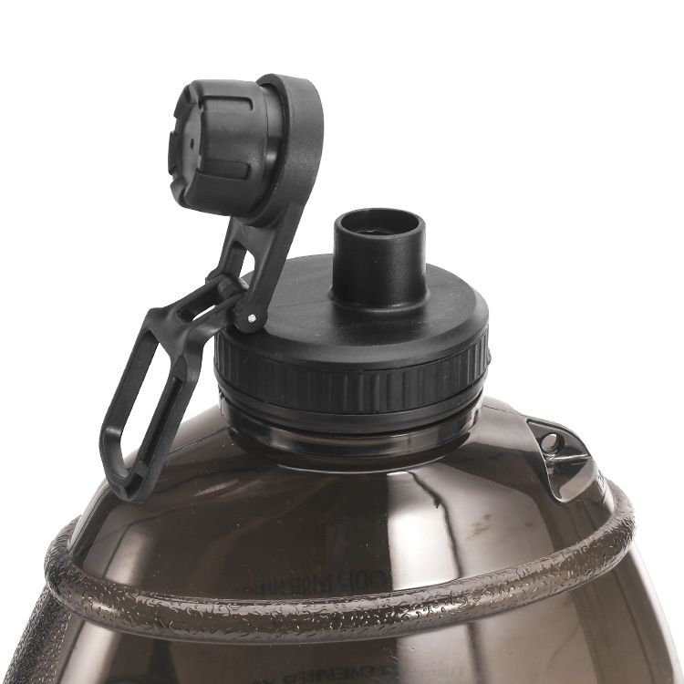 Πλαστικός βραστήρας αθλητικών δραστηριοτήτων 1 γαλονιού, επίπεδη καμπύλη φιάλη νερού μεγάλης χωρητικότητας 3,78 λίτρων, ποτήρι νερού για υπαίθριες δραστηριότητες, αθλητικά αθλήματα, ποτήρι νερού_voghion.com