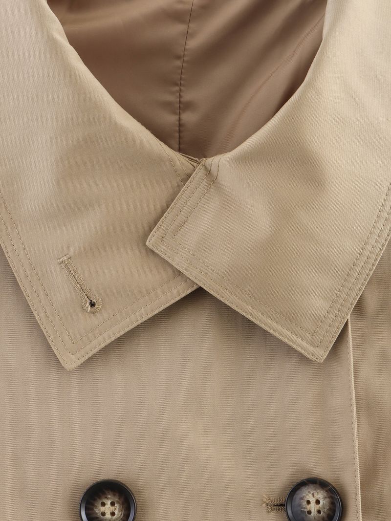 Giacca antivento corta a maniche lunghe, ampia e versatile, con doppio petto, dal design retrò con revers, da donna_voghion.com