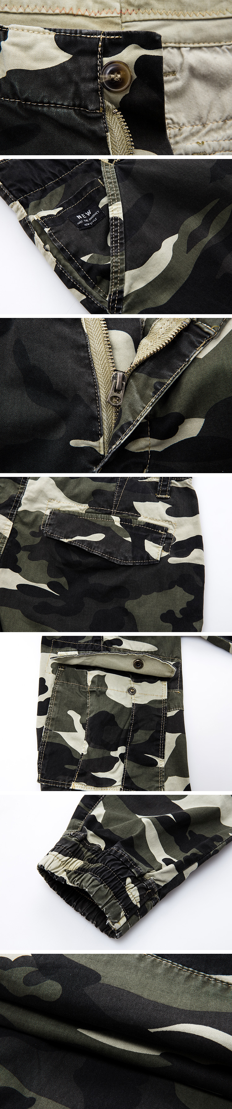 Men's Clothing 2024 Men's Outdoor Camouflage Pants Fashion Cargo Pants Multi-bag Pants_voghion.com