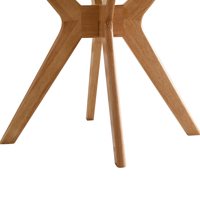 Modern Minimalist Dining Table, Natural, 47.6"x47.6"x30.7",Round_voghion.com