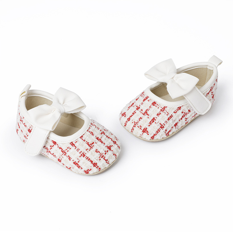 Frühling und Herbst Low Top dicke Sohlen Babyschuhe für Mädchen Babyschuhe weiße rutschfeste Prinzessin Wanderschuhe_voghion.com