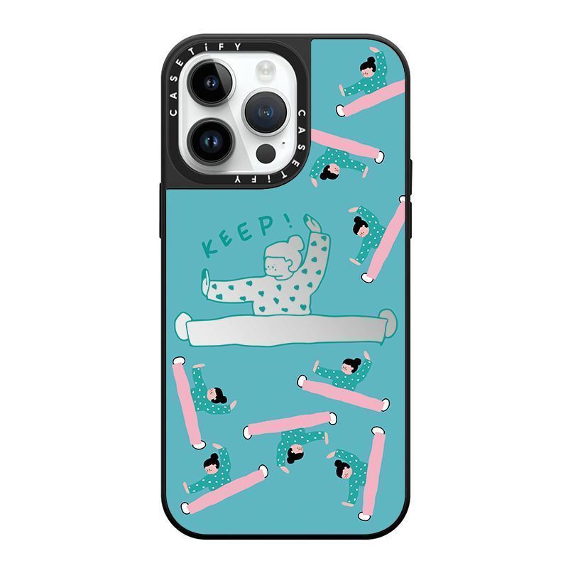 CASETIFY Mirror Split Girl 13 Max/14 Pro Max 14/11/12/13 Phone Case Trend_voghion.com