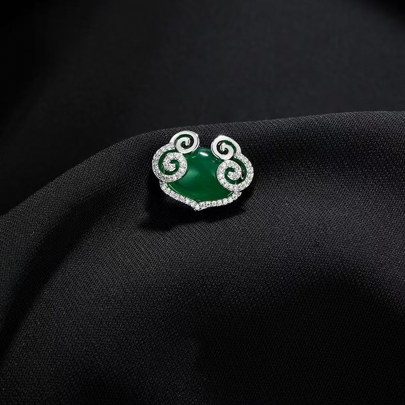 Guochao Guofeng Xiangyun Ruyi Brosche High-End-Sicherheits-Anti-Licht-Brosche Anzug Pullover Pin Zubehör_voghion.com