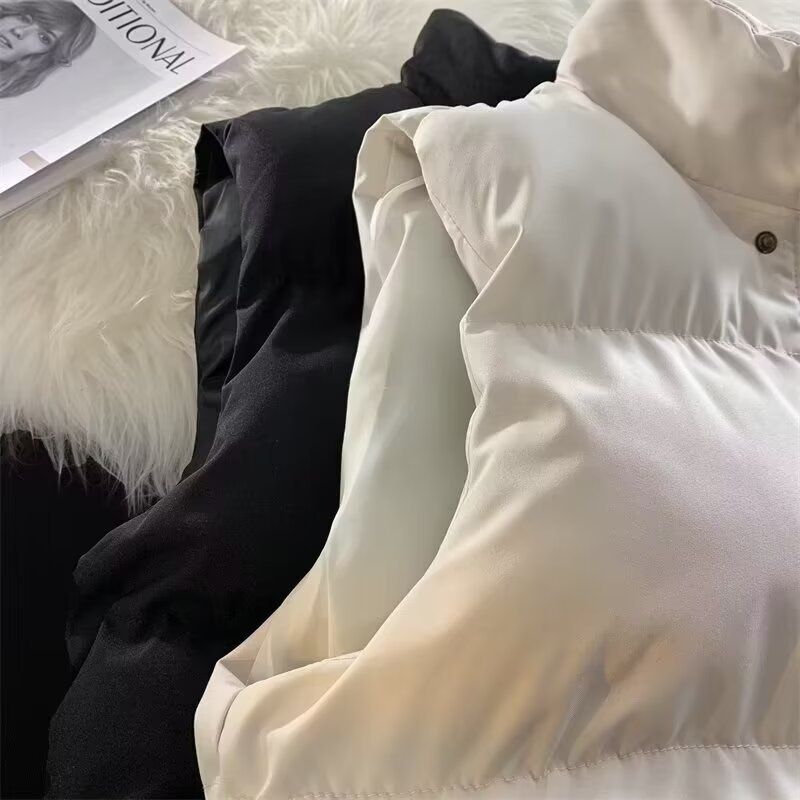 Veste sans manches Cove couleur unie printemps-automne 2024, duvet en coton, tendance pour homme, courte_voghion.com