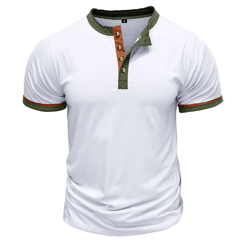 T-shirt à manches courtes 2023 Sports et Fitness Homme Outdoor Henley Shirt Bas Haut_voghion.com
