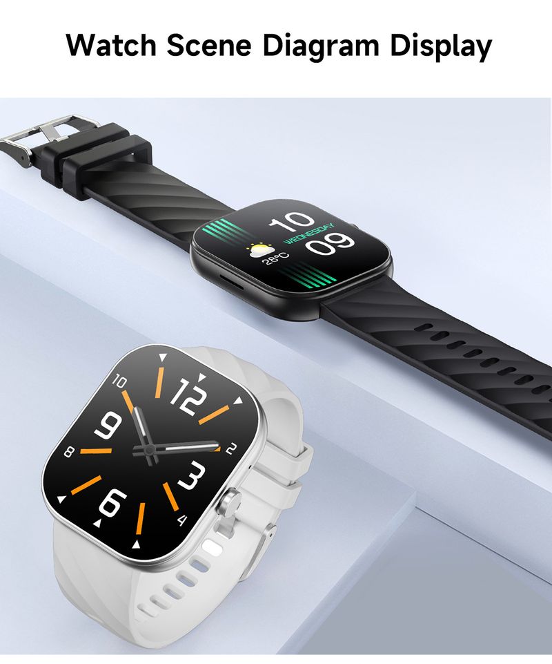 Bluetooth Arama, Kalp Atış Hızı ve Tansiyon Ölçer, Su Geçirmez Fitness Takip Cihazı ve Erkekler ve Kadınlar İçin Renkli Kayışlara Sahip LIGE Akıllı Saat D02_voghion.com