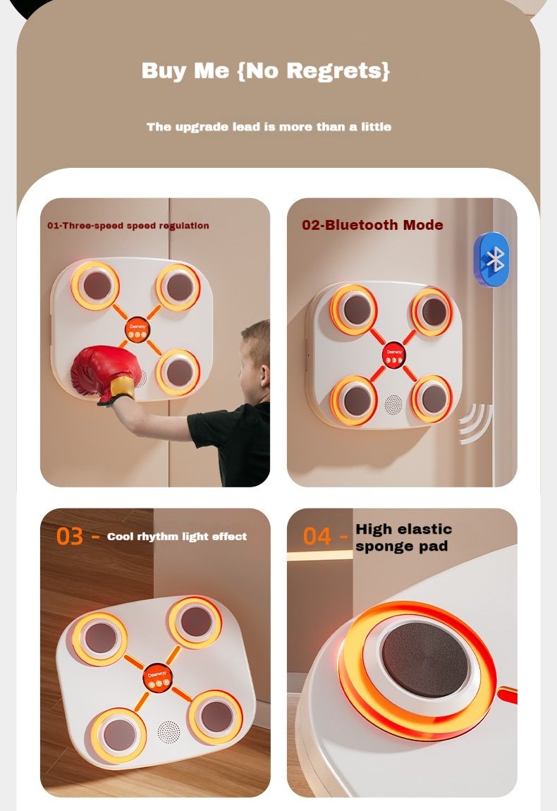 New Intelligent Bluetooth Boxing Target, Bluetooth Music Boxing Target, Children's Exercise And Decompression Boxing Target_voghion.com