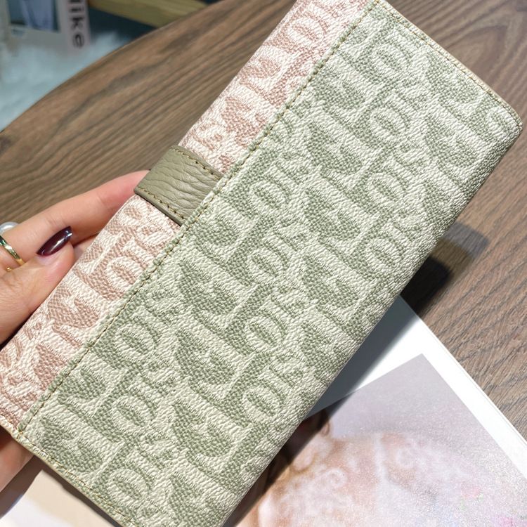 Purse Wallet Clutch Bag Women's Long Purse Women's Simple Large Capacity Wallet New Function Card Bag Temperament Handbag Handbag Color Contrast_voghion.com