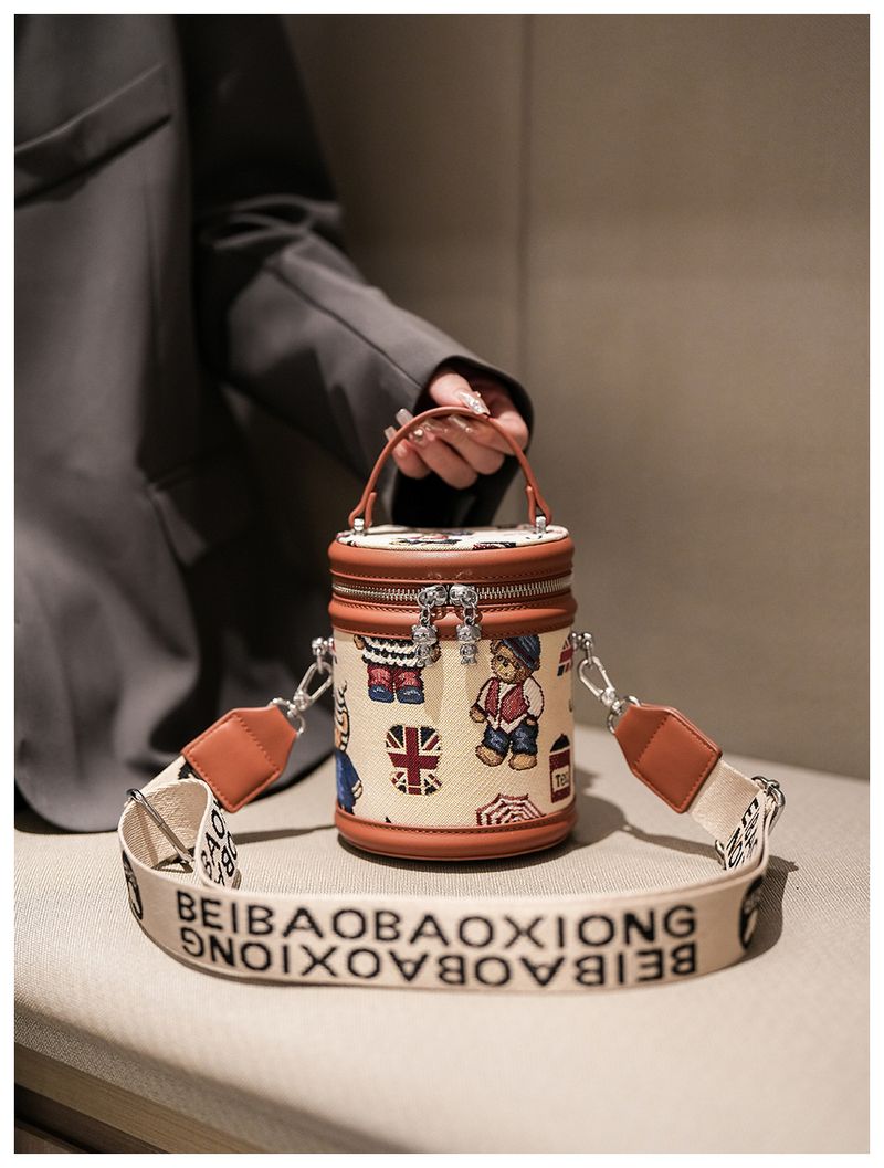 Borsa a secchiello da donna, borsa a tracolla di tendenza, borsa da pendolare alla moda_voghion.com