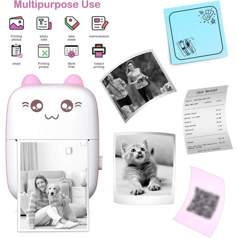 【KI-Fehlerkorrekturdrucker】Xunchen Xue Wang Mini AI Bluetooth APP Miao Bildetikettendrucker_voghion.com